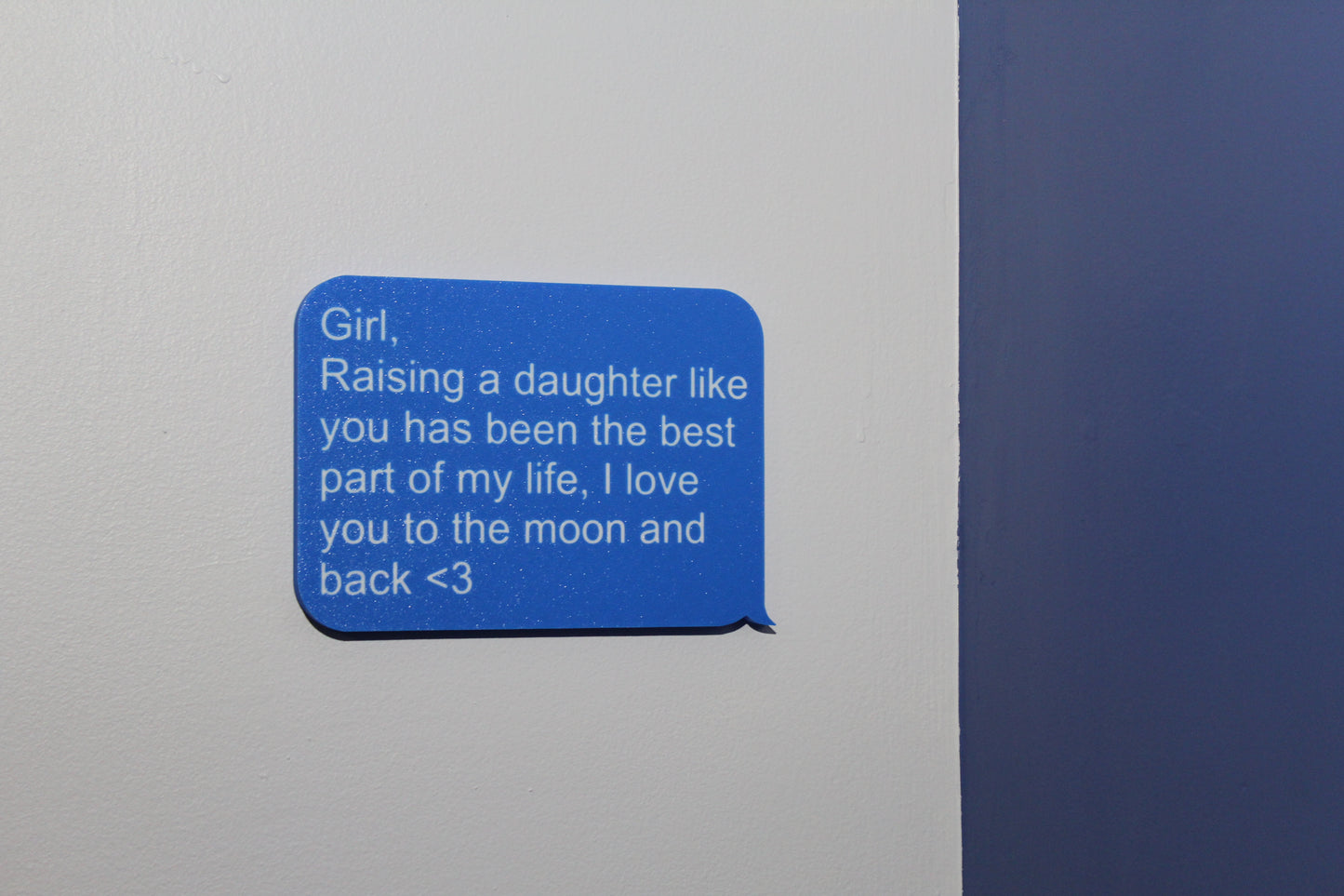 Wall Mount iPhone Text Message | Up to 6 Lines | Personalized